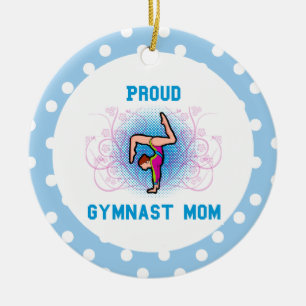 Personalización de mamá de ornamentos de gimnast