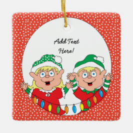 Personalización de Plaza de Ornamentos de Navidad