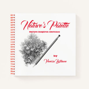Personalización del cuaderno de bocetos de la natu