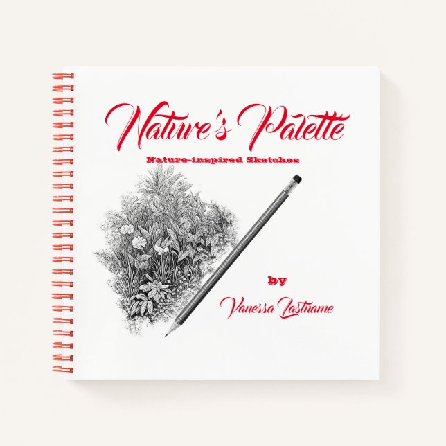 Personalización del cuaderno de bocetos de la natu (Anverso)