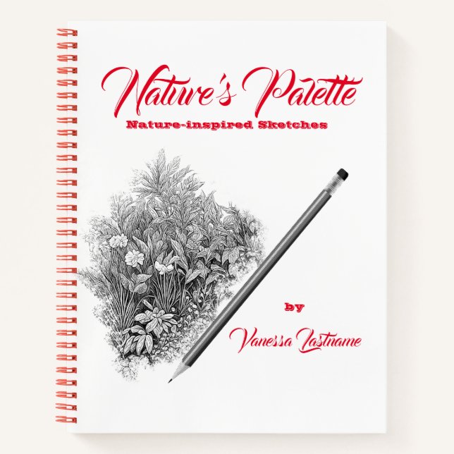 Personalización del cuaderno de bocetos de la natu (Anverso)