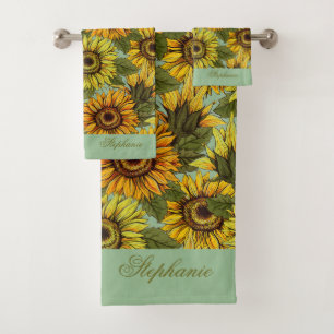 Personalización del girasol con fondo de sabio oli