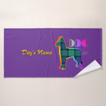Personalización del logotipo DOG Rainbow Purple Pl