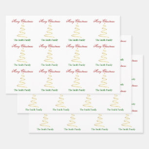 Personalización del nombre del papel de árbol de