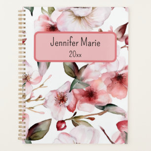 Personalización del planificador floral con nombre