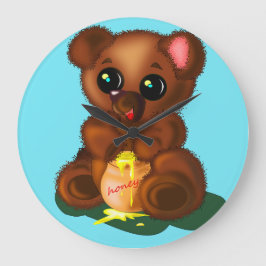 Personalización del reloj de pared del oso de la m