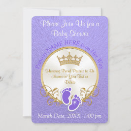 Personalización del tema Princesa Invitaciones a l