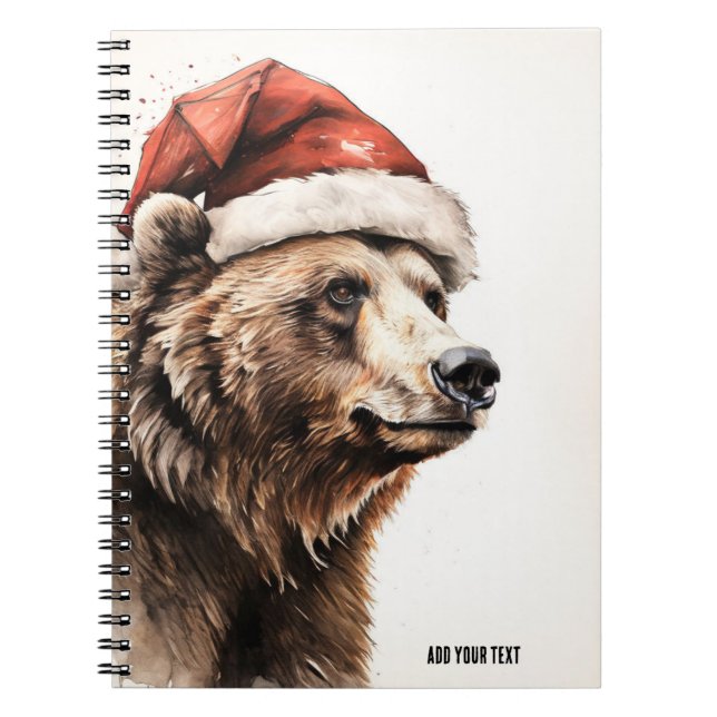 PERSONALIZACIÓN: Oso Navidad | Cuaderno (Frente)