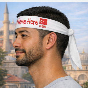 Personalización Roja de la Bandera de Turquía y Tu