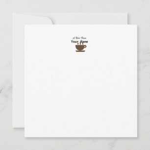 Personalización: tarjeta de nota plana de la Copa