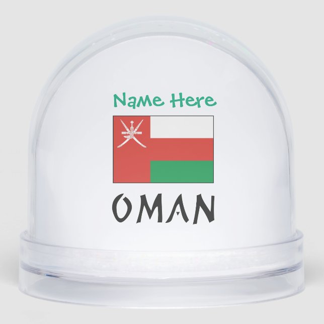 Personalización Verde Bandera Omaní Oman  (Anverso)
