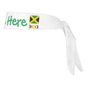 Personalización verde de Jamaica y la bandera jama