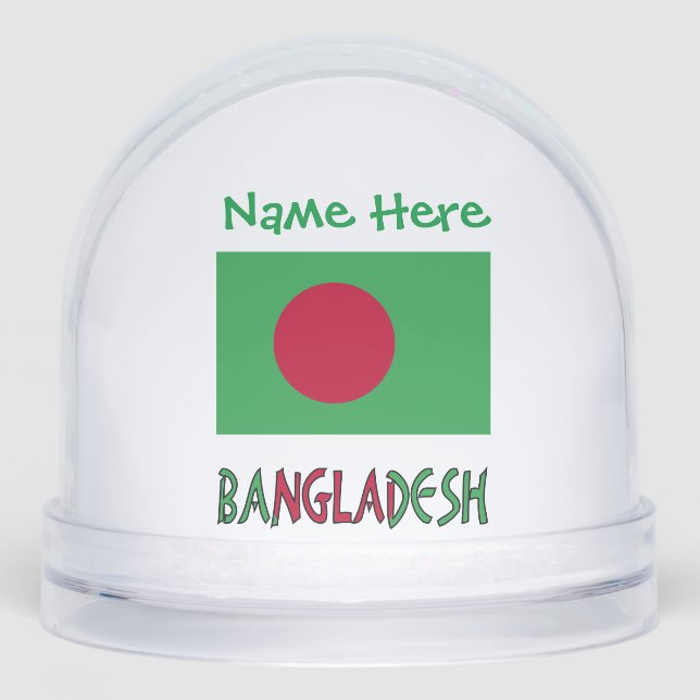 Personalización verde de la bandera de Bangladesh (Anverso)