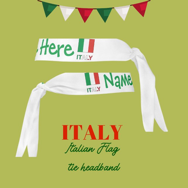 Personalización verde de la bandera italiana y la  (Subido por el creador)
