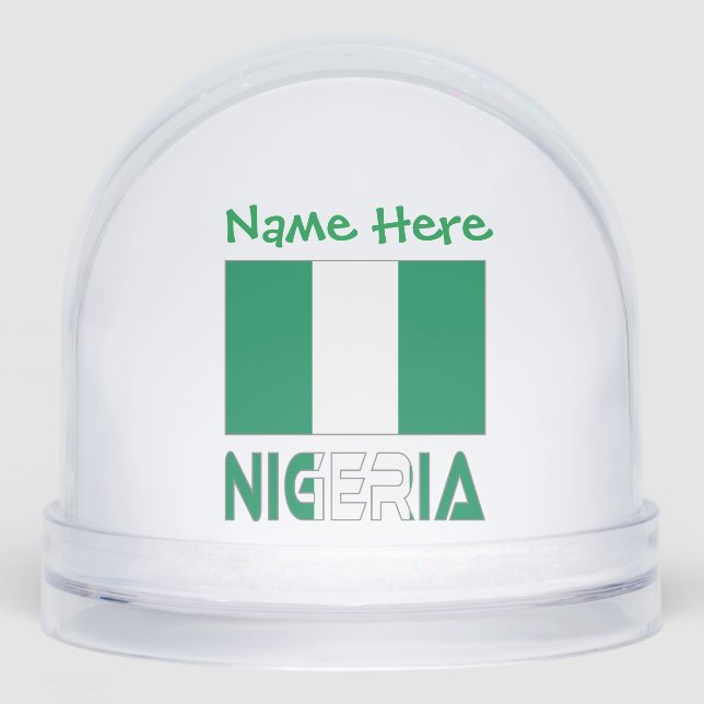Personalización verde de la bandera nigeriana (Anverso)