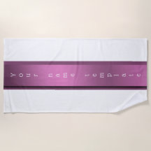 Personalizada, festiva toalla de playa, monocroma,