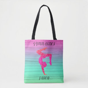 PERSONALIZADA LA BOLSA DE TOTE COLORIDA DE GIMNASI