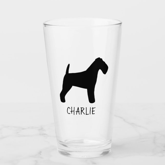 Personalizada la sihouette Welshie de perro adorad (Anverso)