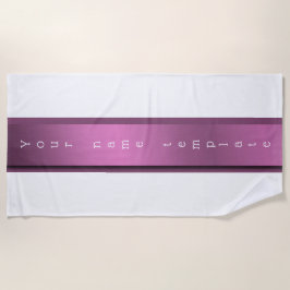 Personalizada, toalla de playa festiva, monocroma,
