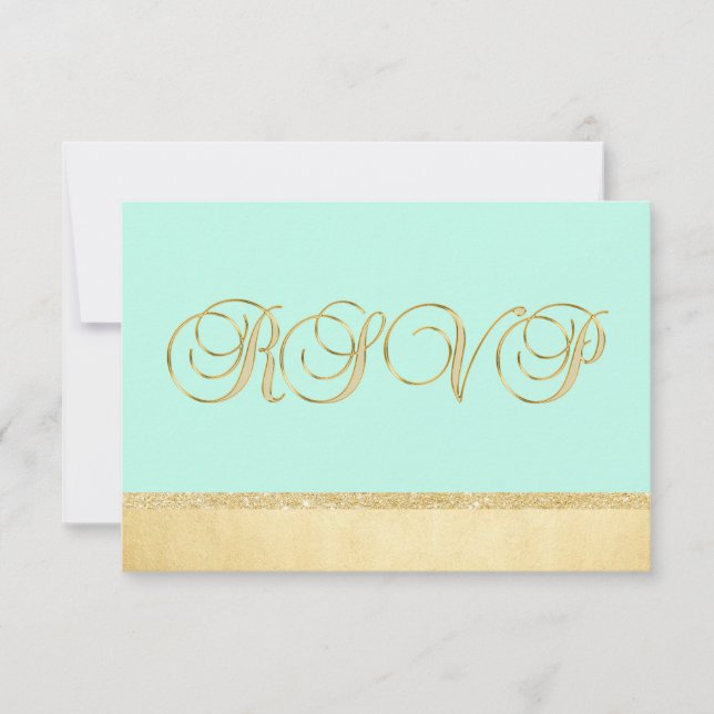 Personalizadas Elegantes Tarjetas de Boda RSVP MIN (Anverso)