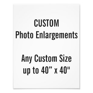 Personalizado 11" x14" ampliación de la foto hast