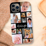 Personalizado 12 Collage de fotos su Funda de colo<br><div class="desc">Crea tu propio estuche de teléfono celular fotográfico a color personalizado personalizado utilizando esta plantilla de collage de fotos con 12 imágenes de diferentes formas y tamaños para acomodar una variedad de imágenes y tu nombre, monograma u otro texto en tu elección de estilos de fuente (mostrado en una tipografía...</div>