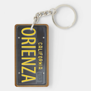 PERSONALIZADO 1963 del llavero de la placa de