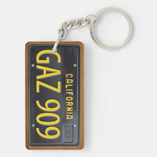 PERSONALIZADO 1963 del llavero de la placa de