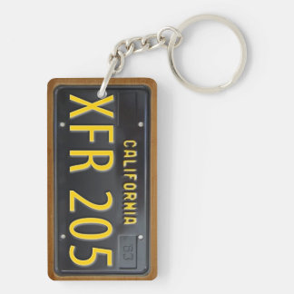 PERSONALIZADO 1963 del llavero de la placa de