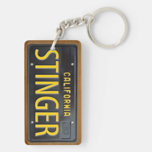 PERSONALIZADO 1963 del llavero de la placa de