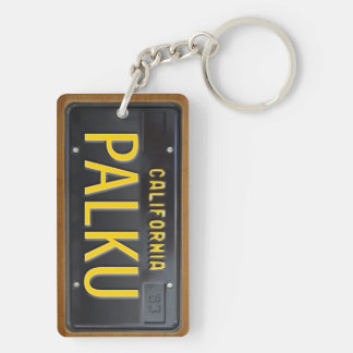 PERSONALIZADO 1963 del llavero de la placa de