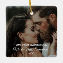 Personalizado 2024 Primer ornamento de Navidad con