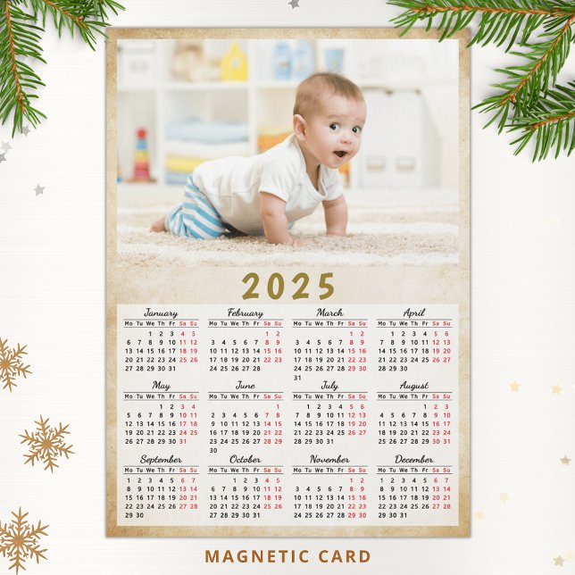 Personalizado 2025 Calendar Fridge Magnet Photo (Subido por el creador)