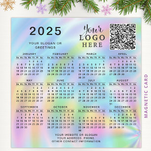 Personalizado 2025 Calendario Código QR Logotipo d