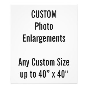Personalizado 20" x24" ampliación de la foto hasta