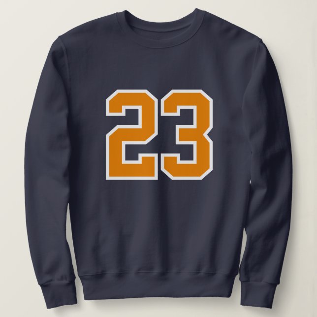Personalizado 23 Sports Sweatshirt - Jersey de imp (Anverso del diseño)