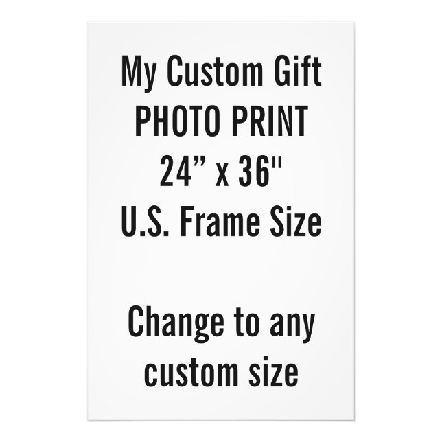 Personalizado 24" x 36" Impresión fotográfica Tama (Frente)
