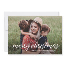 Personalizado 2 Fotos Feliz Navidad Familia Moda m