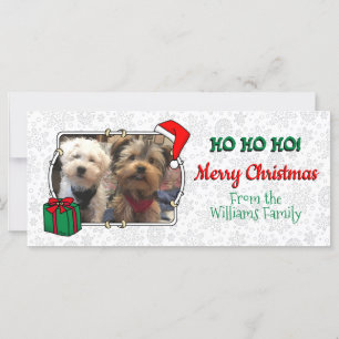Personalizado 3 Fotos Navidades Santa Hat Mascota 