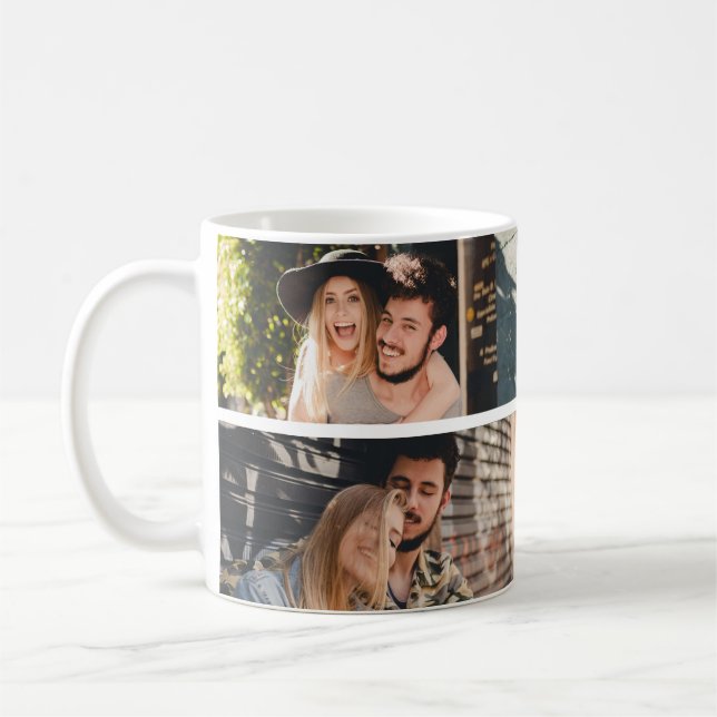 personalizado 4 foto colgante taza de café (Izquierda)