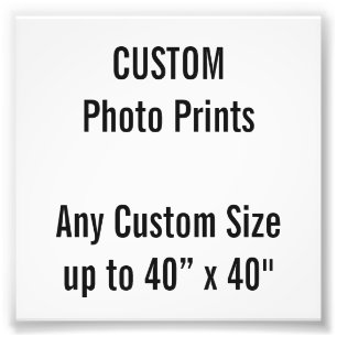 Personalizado 4" x 4" impresión de la foto (o