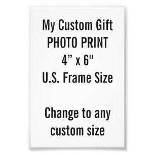 Personalizado 4" x 6" impresión de la foto (tama