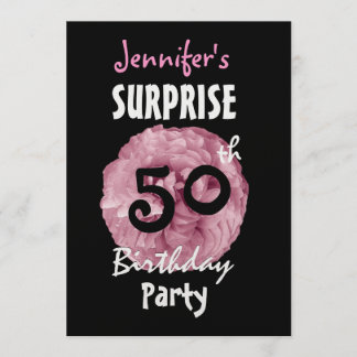 Personalizado 50° SORPRESA Invitación a fiesta de