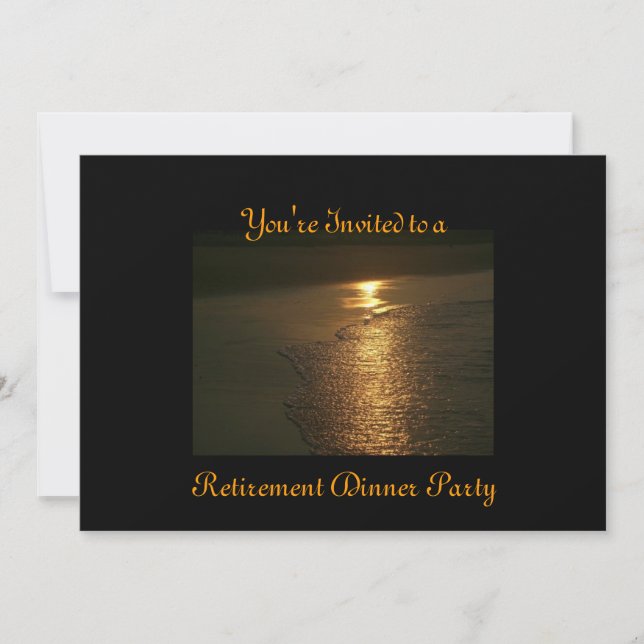 Personalizado 5x7 Invitaciones a la cena de jubila (Anverso)