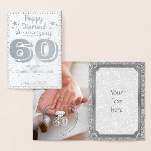 Personalizado 60° Aniversario de la tarjeta abuelo