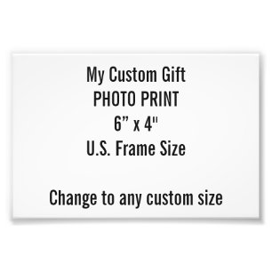 Personalizado 6" x 4" impresión de la foto (tama