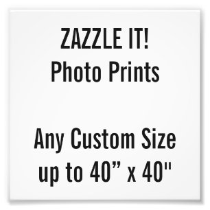 Personalizado 6" x 6" impresión de la foto (o