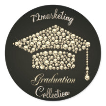 Personalizado 72comercialización Pegatina de gradu