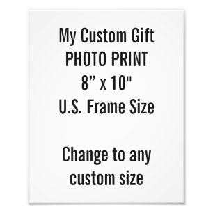Personalizado 8" × 10" impresión de la foto