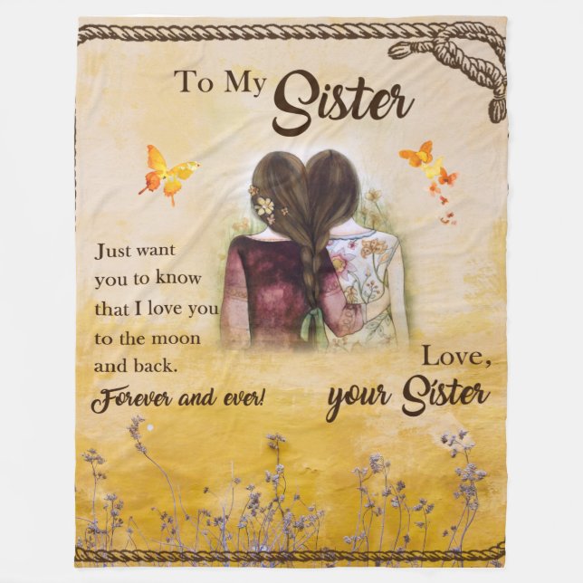 Personalizado a la manta de mi hermana (Anverso)